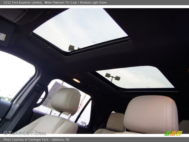 Sunroof of 2012 Explorer Limited