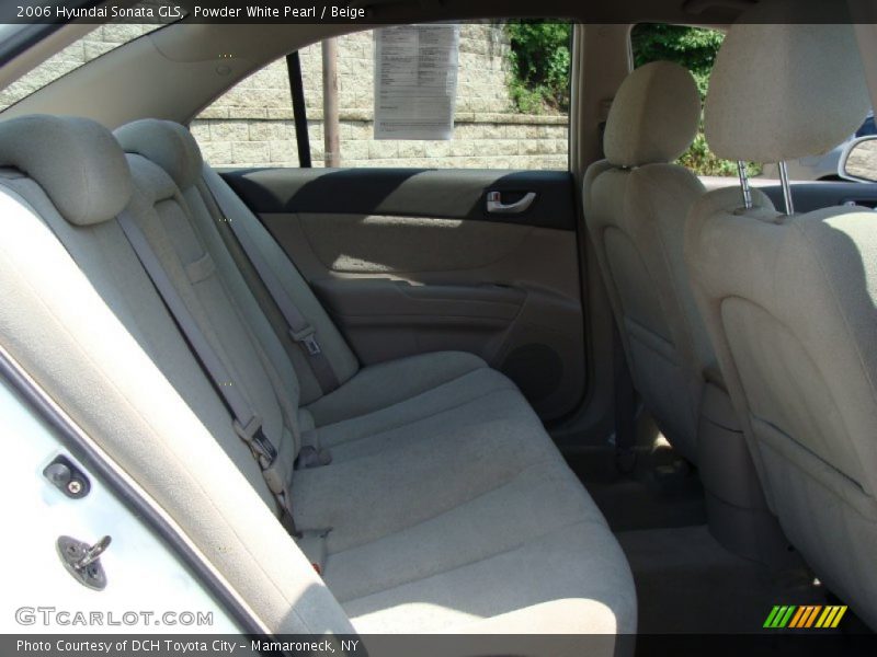 Powder White Pearl / Beige 2006 Hyundai Sonata GLS