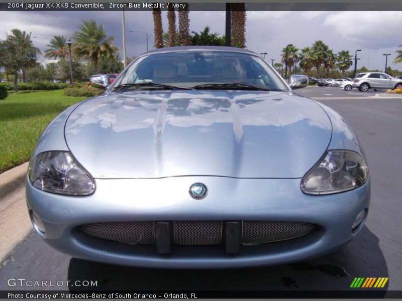 Zircon Blue Metallic / Ivory 2004 Jaguar XK XK8 Convertible