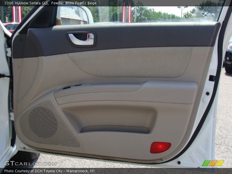 Powder White Pearl / Beige 2006 Hyundai Sonata GLS