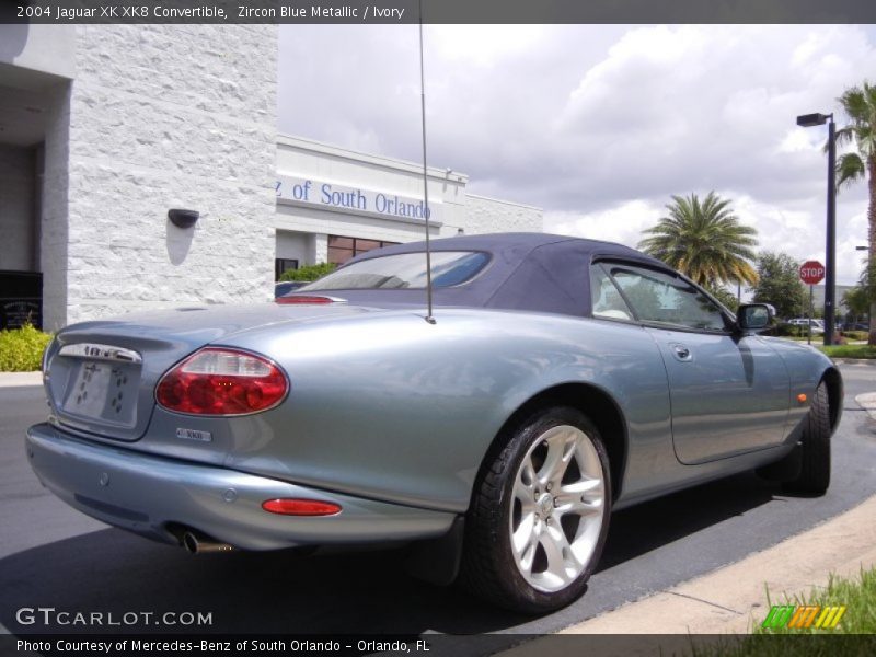 Zircon Blue Metallic / Ivory 2004 Jaguar XK XK8 Convertible