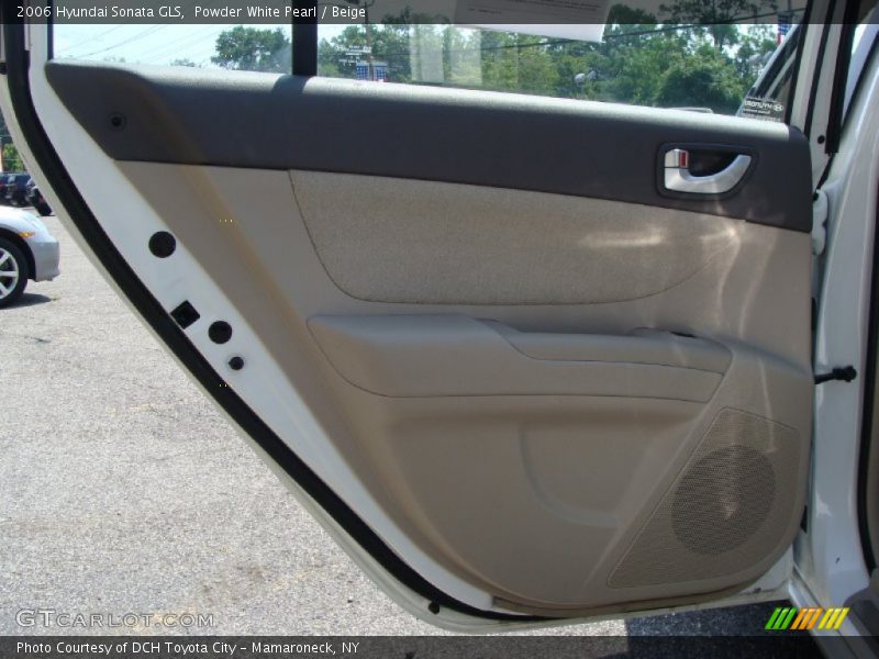 Powder White Pearl / Beige 2006 Hyundai Sonata GLS