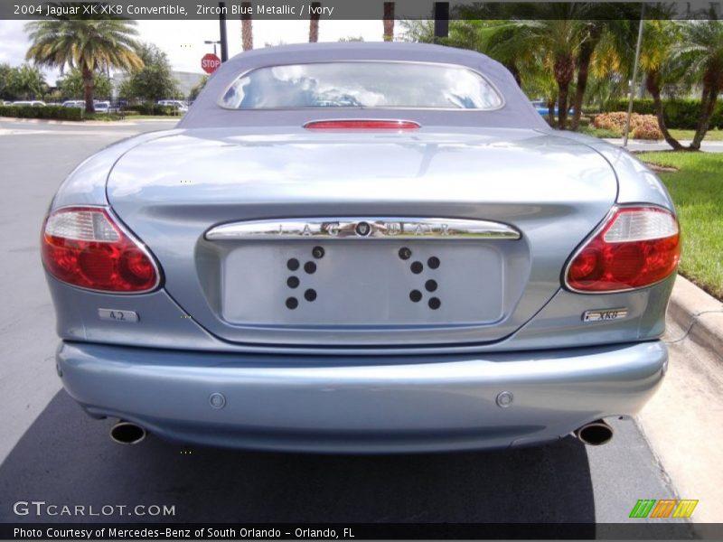 Zircon Blue Metallic / Ivory 2004 Jaguar XK XK8 Convertible