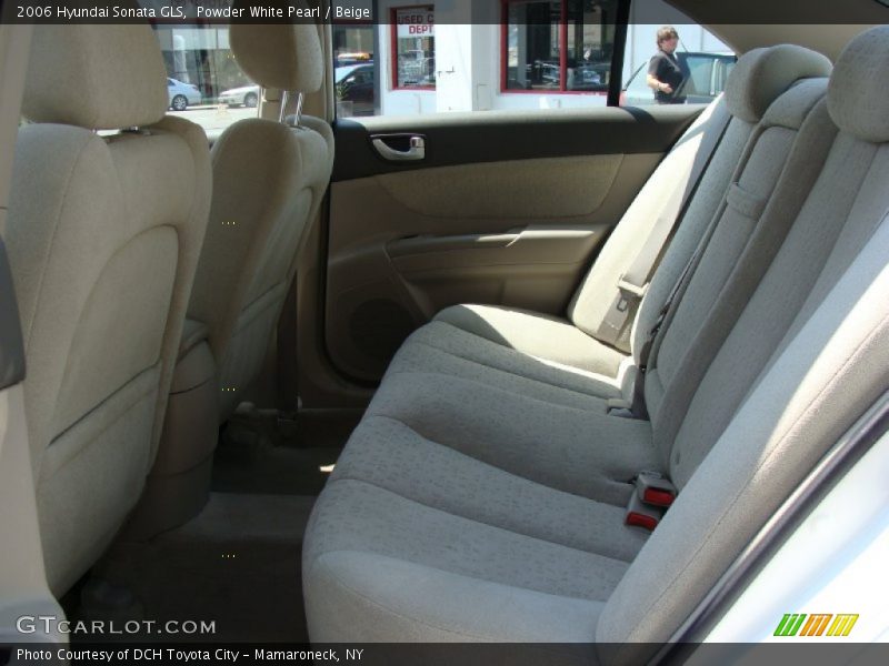 Powder White Pearl / Beige 2006 Hyundai Sonata GLS