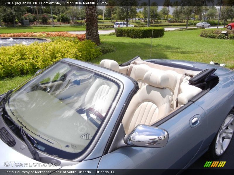 Zircon Blue Metallic / Ivory 2004 Jaguar XK XK8 Convertible