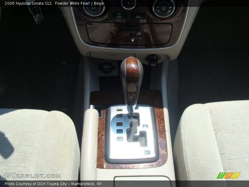 Powder White Pearl / Beige 2006 Hyundai Sonata GLS