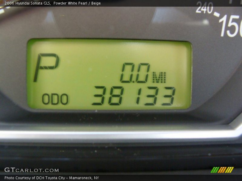 Powder White Pearl / Beige 2006 Hyundai Sonata GLS