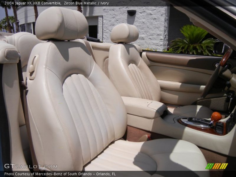 Zircon Blue Metallic / Ivory 2004 Jaguar XK XK8 Convertible