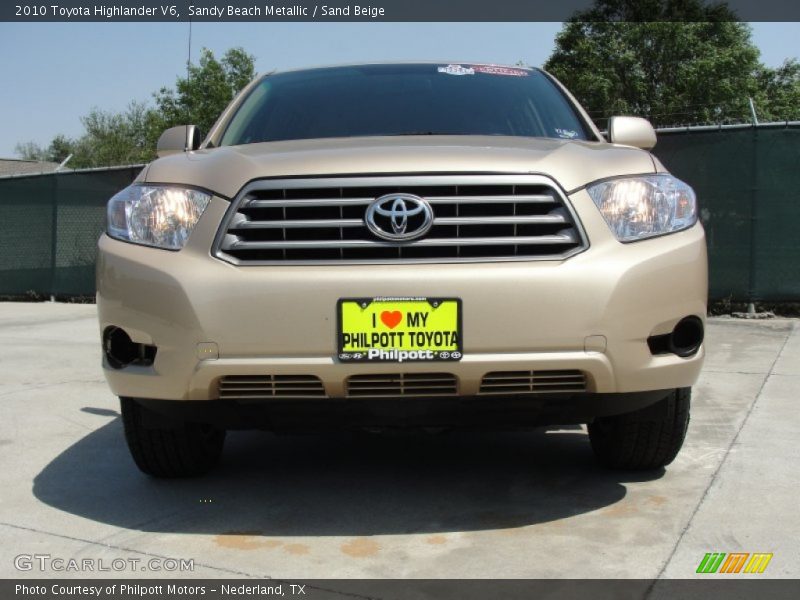 Sandy Beach Metallic / Sand Beige 2010 Toyota Highlander V6