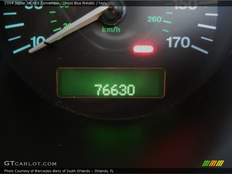 Zircon Blue Metallic / Ivory 2004 Jaguar XK XK8 Convertible