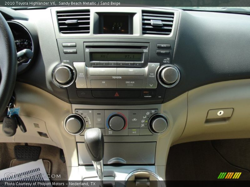 Sandy Beach Metallic / Sand Beige 2010 Toyota Highlander V6