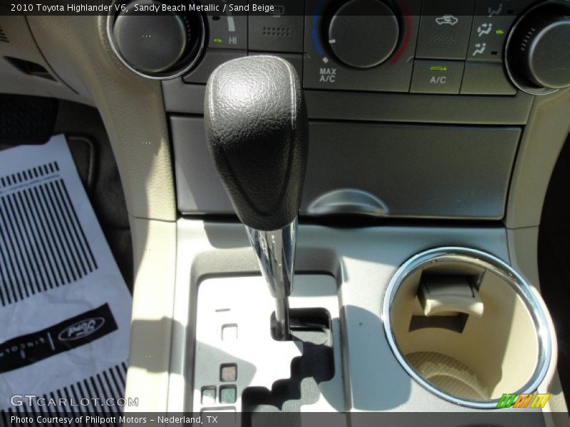  2010 Highlander V6 5 Speed ECT-i Automatic Shifter