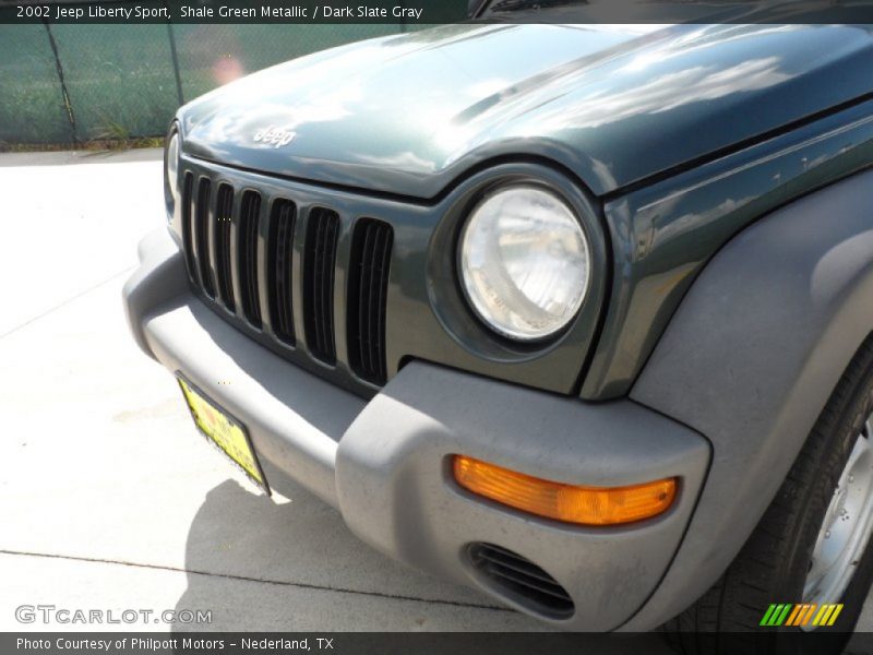 Shale Green Metallic / Dark Slate Gray 2002 Jeep Liberty Sport
