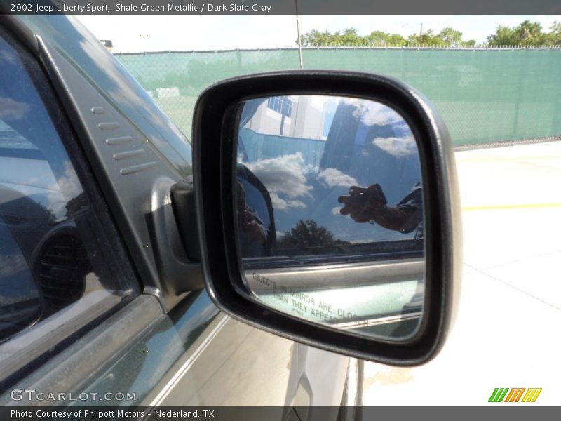 Shale Green Metallic / Dark Slate Gray 2002 Jeep Liberty Sport