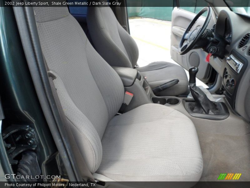 Shale Green Metallic / Dark Slate Gray 2002 Jeep Liberty Sport