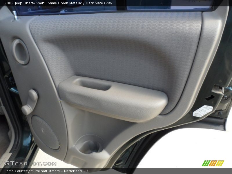 Shale Green Metallic / Dark Slate Gray 2002 Jeep Liberty Sport