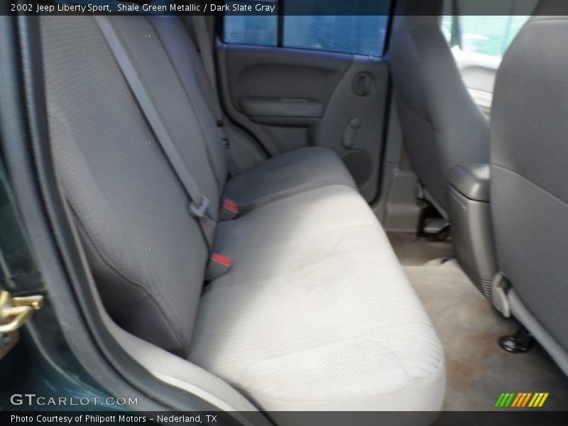 Shale Green Metallic / Dark Slate Gray 2002 Jeep Liberty Sport