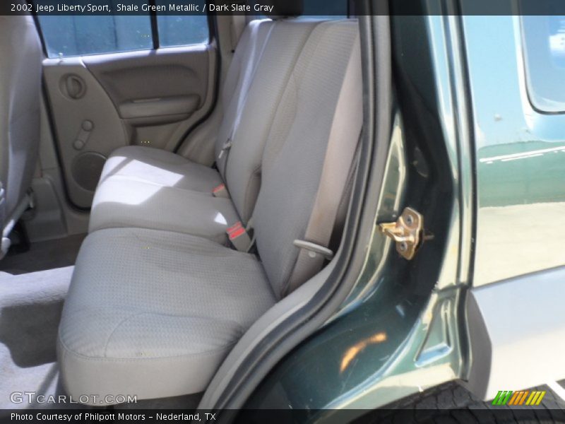 Shale Green Metallic / Dark Slate Gray 2002 Jeep Liberty Sport