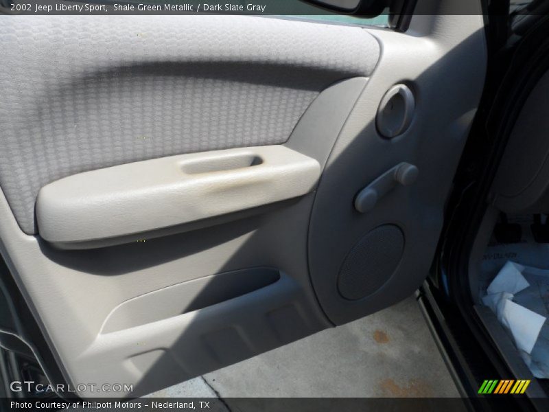 Shale Green Metallic / Dark Slate Gray 2002 Jeep Liberty Sport