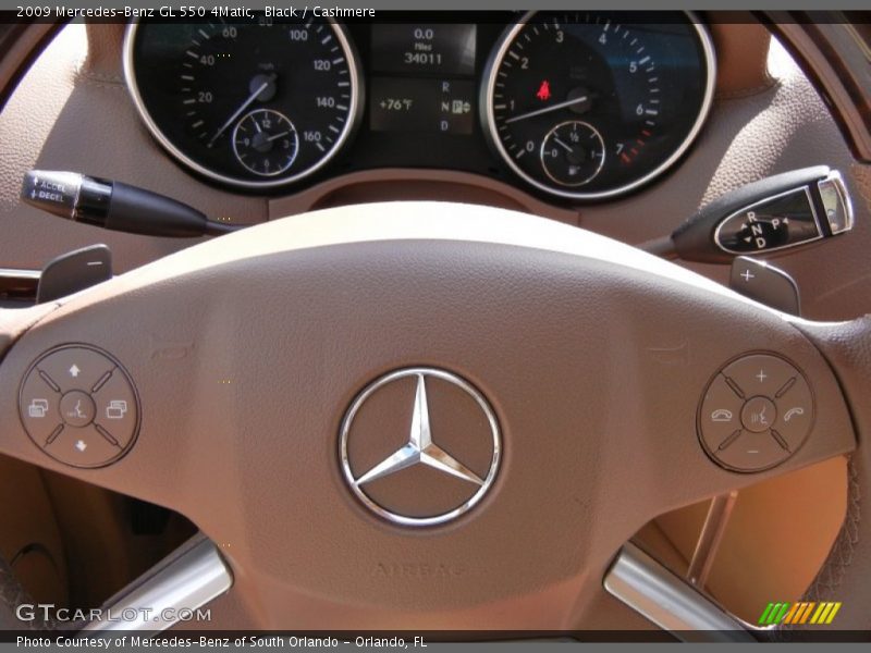 Black / Cashmere 2009 Mercedes-Benz GL 550 4Matic