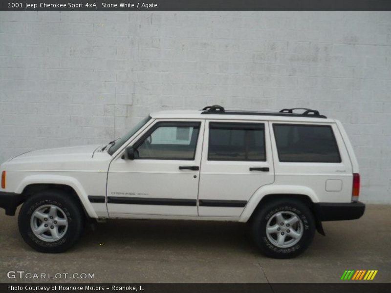 Stone White / Agate 2001 Jeep Cherokee Sport 4x4