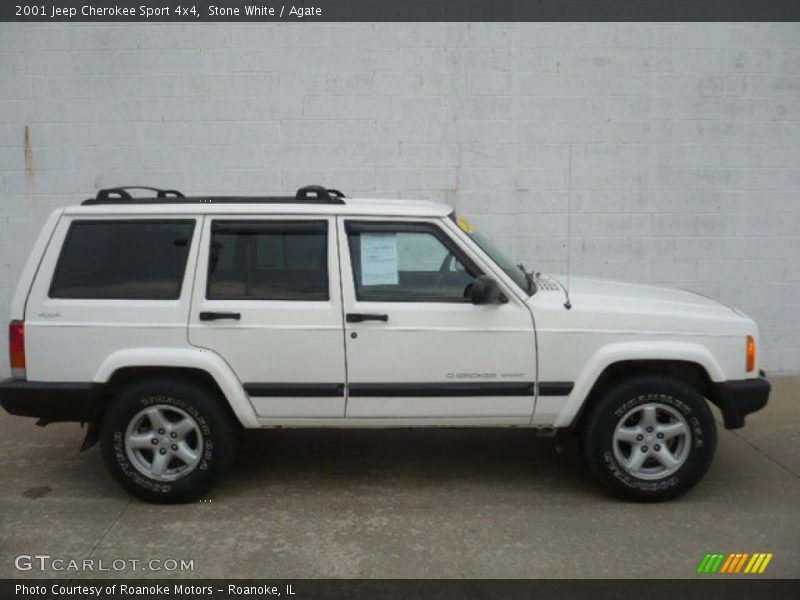Stone White / Agate 2001 Jeep Cherokee Sport 4x4