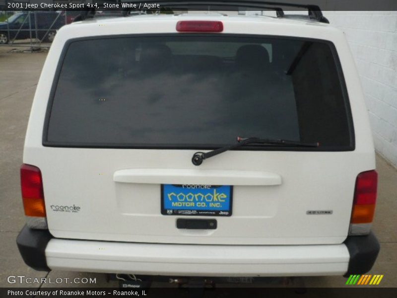 Stone White / Agate 2001 Jeep Cherokee Sport 4x4