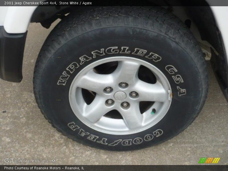 Stone White / Agate 2001 Jeep Cherokee Sport 4x4