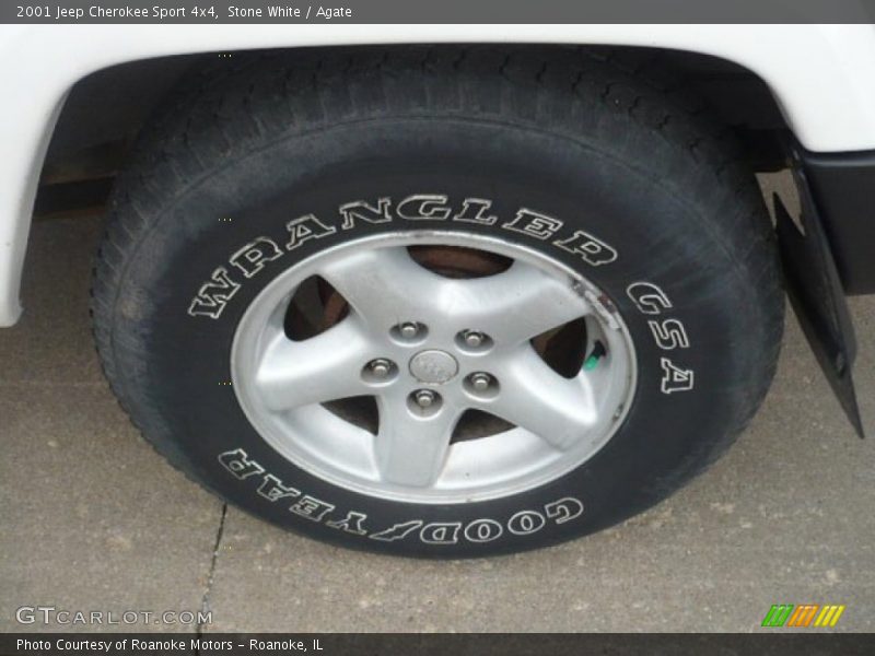 Stone White / Agate 2001 Jeep Cherokee Sport 4x4