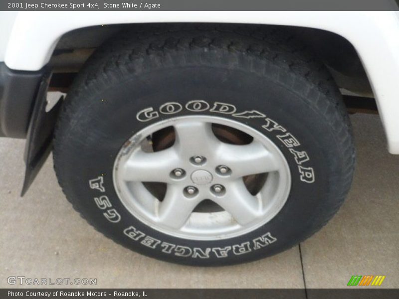 Stone White / Agate 2001 Jeep Cherokee Sport 4x4