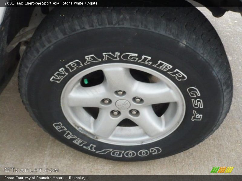 Stone White / Agate 2001 Jeep Cherokee Sport 4x4
