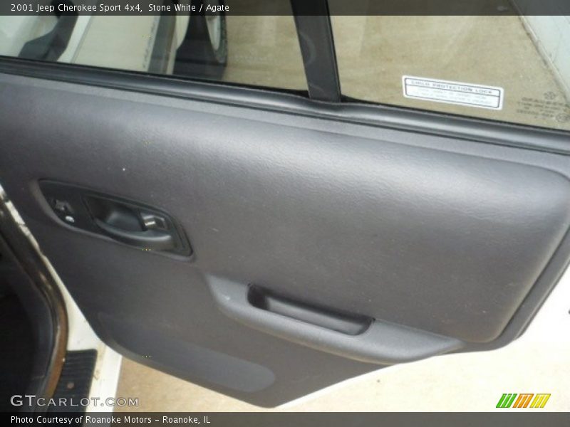 Stone White / Agate 2001 Jeep Cherokee Sport 4x4