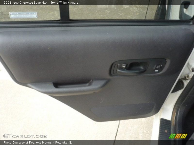Stone White / Agate 2001 Jeep Cherokee Sport 4x4