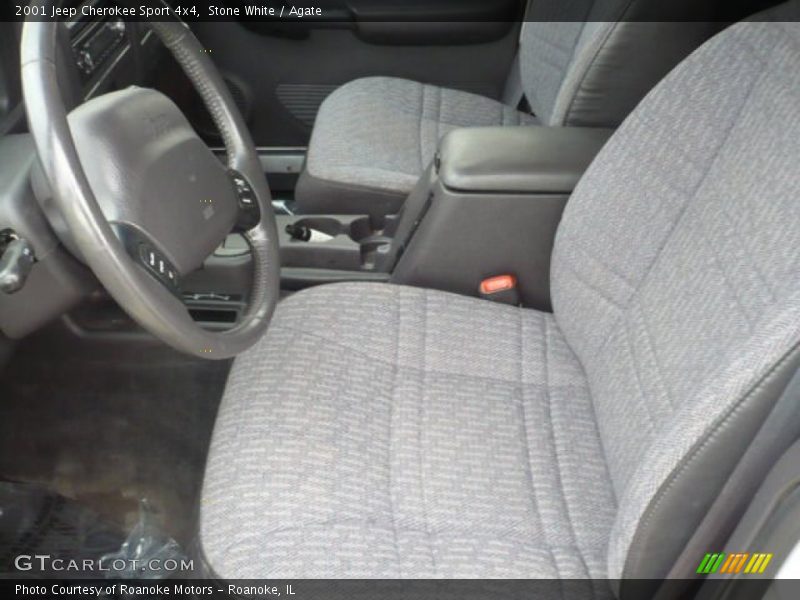 Stone White / Agate 2001 Jeep Cherokee Sport 4x4