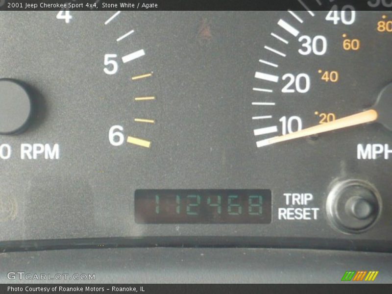 Stone White / Agate 2001 Jeep Cherokee Sport 4x4