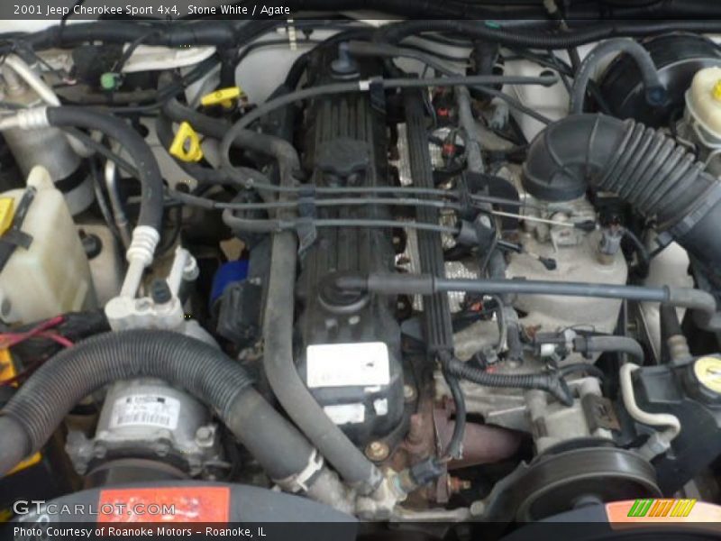Stone White / Agate 2001 Jeep Cherokee Sport 4x4