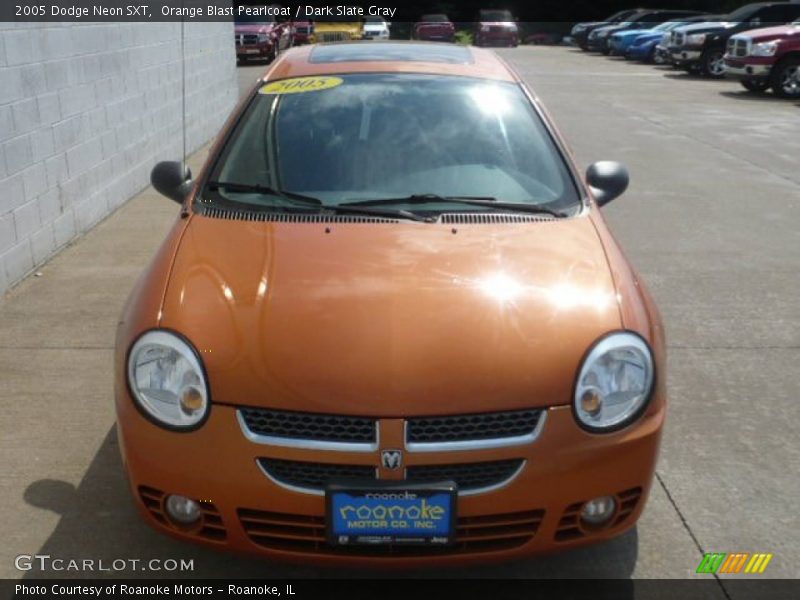 Orange Blast Pearlcoat / Dark Slate Gray 2005 Dodge Neon SXT
