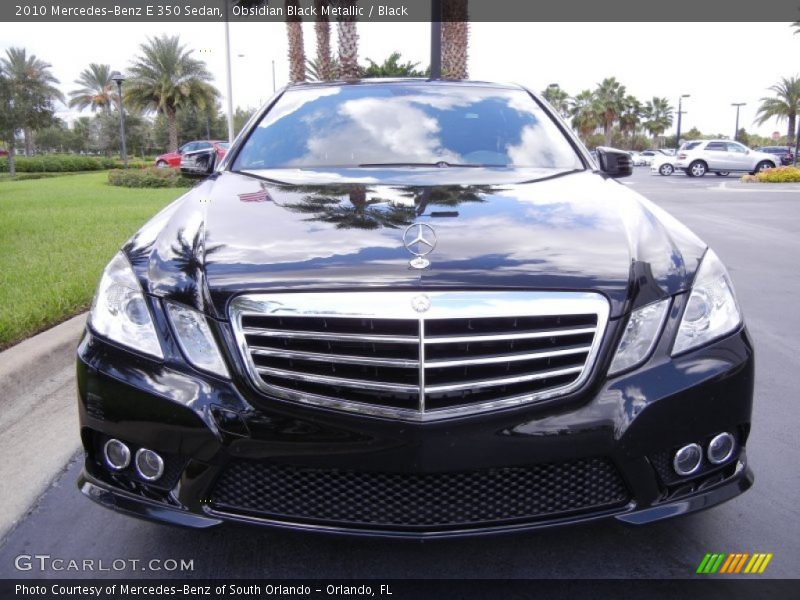 Obsidian Black Metallic / Black 2010 Mercedes-Benz E 350 Sedan