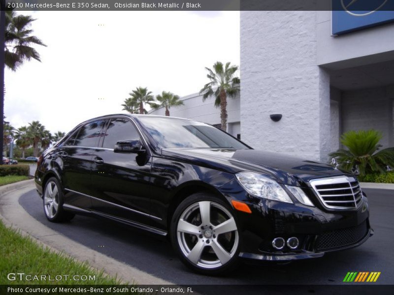 Obsidian Black Metallic / Black 2010 Mercedes-Benz E 350 Sedan