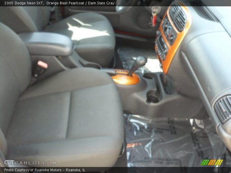 Orange Blast Pearlcoat / Dark Slate Gray 2005 Dodge Neon SXT