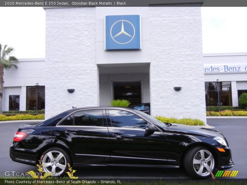 Obsidian Black Metallic / Black 2010 Mercedes-Benz E 350 Sedan