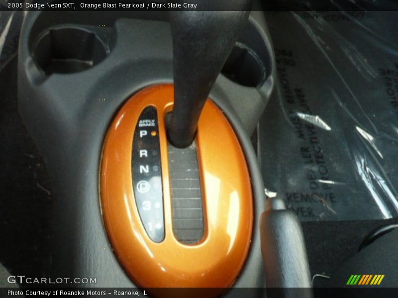 Orange Blast Pearlcoat / Dark Slate Gray 2005 Dodge Neon SXT