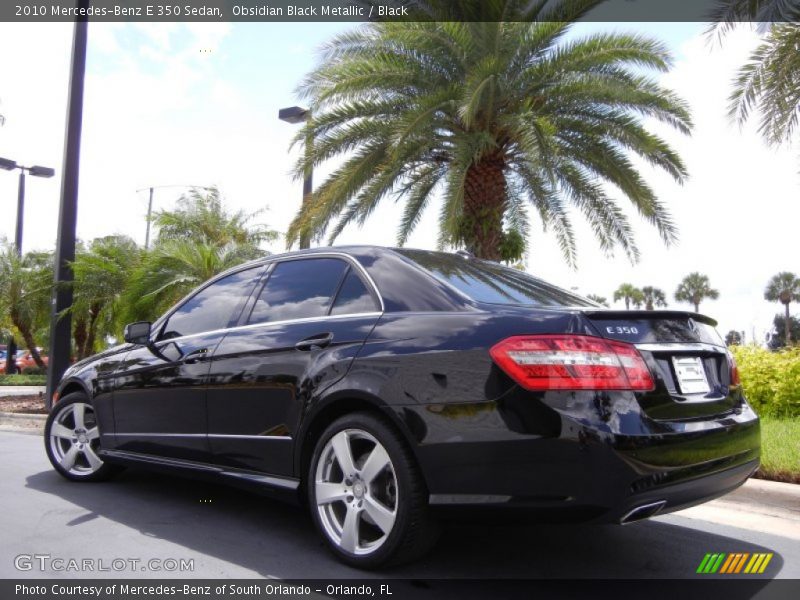 Obsidian Black Metallic / Black 2010 Mercedes-Benz E 350 Sedan