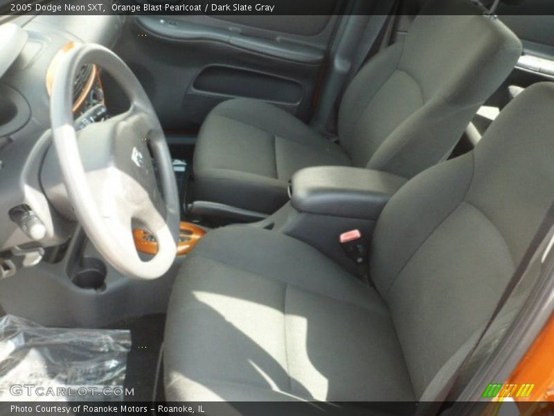 Orange Blast Pearlcoat / Dark Slate Gray 2005 Dodge Neon SXT
