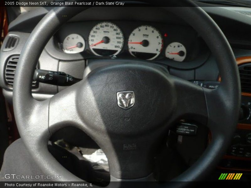 Orange Blast Pearlcoat / Dark Slate Gray 2005 Dodge Neon SXT