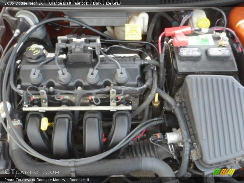 Orange Blast Pearlcoat / Dark Slate Gray 2005 Dodge Neon SXT