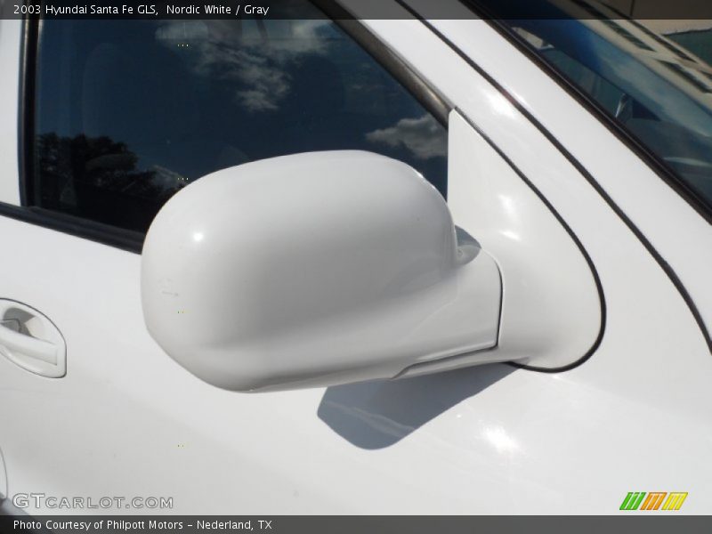 Nordic White / Gray 2003 Hyundai Santa Fe GLS