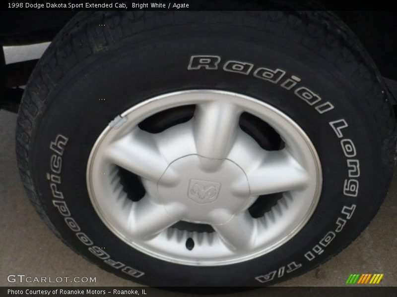 Bright White / Agate 1998 Dodge Dakota Sport Extended Cab