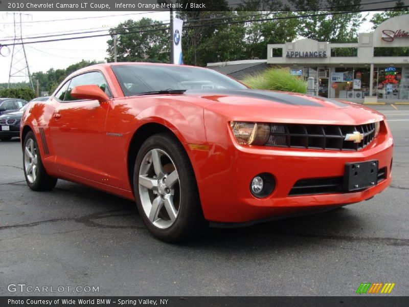 Inferno Orange Metallic / Black 2010 Chevrolet Camaro LT Coupe