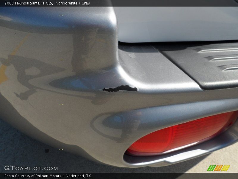 Nordic White / Gray 2003 Hyundai Santa Fe GLS